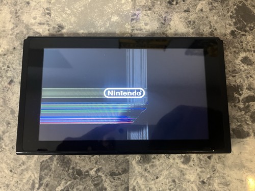 Nintendo Switch 32GB Black  - Tablet Only/FOR PARTS or REPAIR - Broken Screen