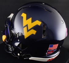 WEST VIRGINIA MOUNTAINEERS WVU Riddell Speed Full Size AUTHENTIC Football Helmet