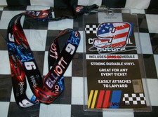 CORDÓN Y SOPORTE DE CREDENCIALES CHASE ELLIOTT #9 NAPA ROJO BLANCO Y AZUL ¡¡TOTALMENTE NUEVO!!!