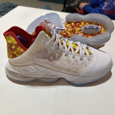 LeBron XIX Low Magic Fruity Pebbles White Flintstones Red Yellow Orange Sneakers