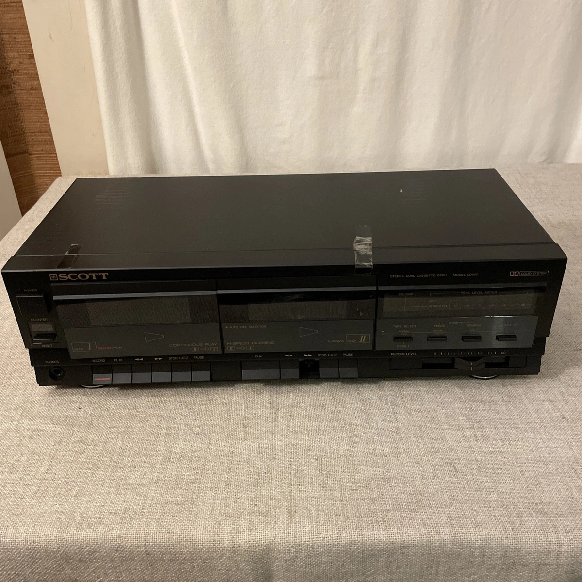 Platine Cassette SCOTT 665DM – Modèle Très Rare, Vintage Et Fonctionnel