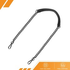 39" Iron Flat Chain Strap Purse Shoulder DIY Replacement Black Gray