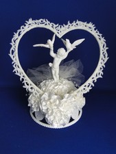 New Vintage RARE "Flight of Fantasy" wedding Cake Top, #1A