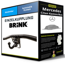 Abnehmbare Anhängerkupplung für MERCEDES Citan Kasten/Bus 21- Typ W420 Brink NEU Abnehmbare Anhängerkupplung für MERCEDES Citan Kasten/Bus 21- Typ W420 Brink NEU