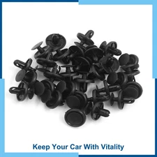30 Pcs 7mm Hole Plastic Rivets Fastener Bumper Push Clips for Auto