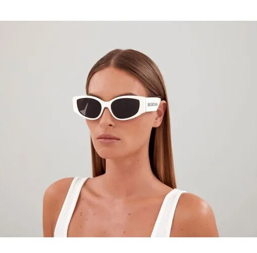 NEW BALENCIAGA BB0258S 003 OVERSIZED WOMEN WHITE SUNGLASSES BALENCIAGA Balenciaga | Accessories | New Balenciaga Bb258s 003  main image 3