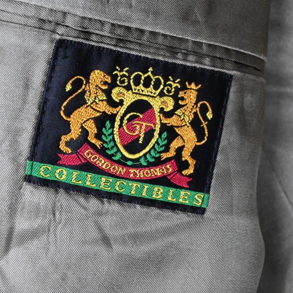 Gordon Thomas 44R 40x29 Marrón Tostado Hecho en EE. UU. Hombres Chaqueta Pantalones Traje Foto 4 de 4