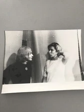 MICHÈLE ARNAUD et MICHEL POLNAREFF  : PHOTO DE PRESSE ORIGINALE 21x27cm