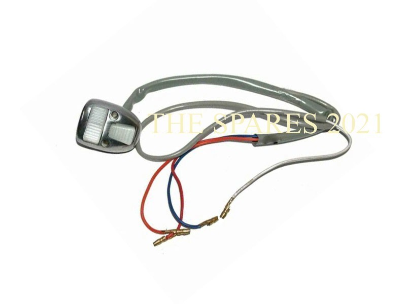 Horn Light Switch With Buttons Alloy Polished White For Lambretta Sx Gp