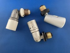 3 Vintage USA Made SWIVELIER Adjustable Angle Screw In Socket Adapter