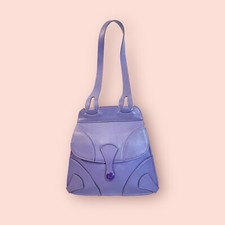 MARC JACOBS Y2K Vintage Luxury Designer Lavender Leather Slim Shoulder Bag EUC