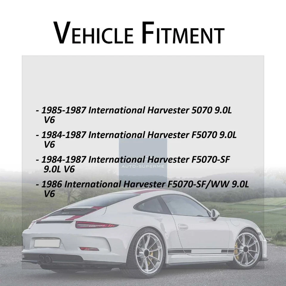 Upper Radiator Coolant Hose 5x For 1986 International Harvester F5070-SF/WW 9.0L - Image 2 of 4