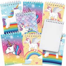 ArtCreativity Mini Unicorn Spiral Notebooks, Bulk Pack of 24, Small Note...