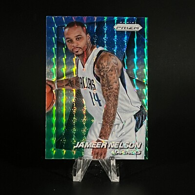 Jameer Nelson 2014-15 Panini Prizm Blue Green Prizm Mavericks PACK FRESH LOOK!!