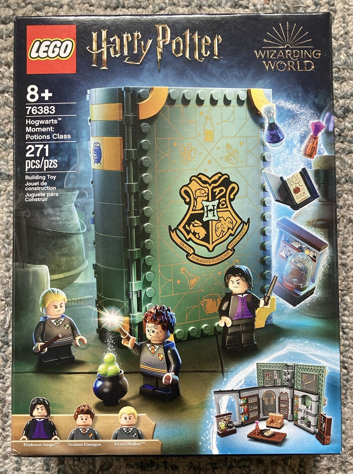 New Sealed Retired LEGO Harry Potter 76383 Hogwarts Moment Potions Class 271pcs