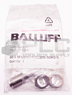NEW BALLUFF BES M12EG1-POC20S-S04G-S INDUCTIVE SENSOR CONNECTOR