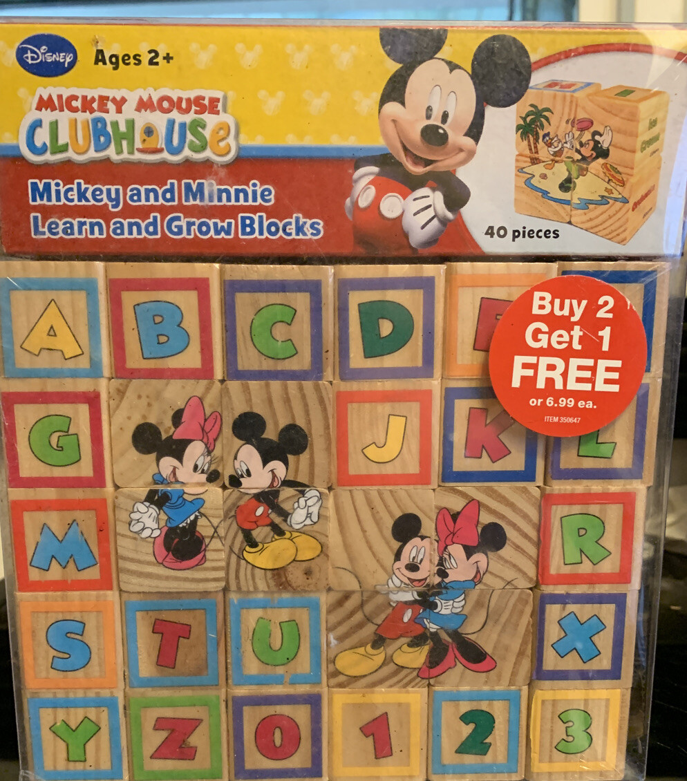 Mickey Mouse Clubhouse and Minnie Learn Grow Blocks