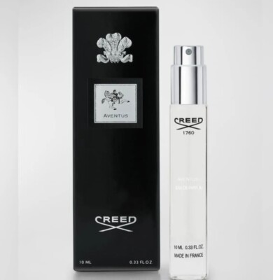 New CREED AVENTUS Eau De Parfum Vaporisateur Spray .33 fl.oz Travel Size in Box