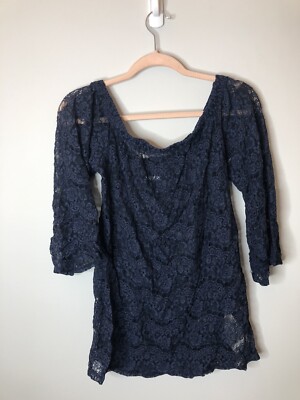 Reformation M Blue Paige Lace Off The Shoulder Dress | eBay Reformation M Blue Paige Lace Off The Shoulder Dress | eBay