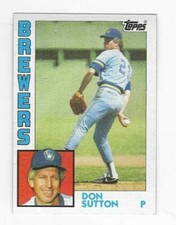 1984 TOPPS DON SUTTON #35 MILWAUKEE BREWERS