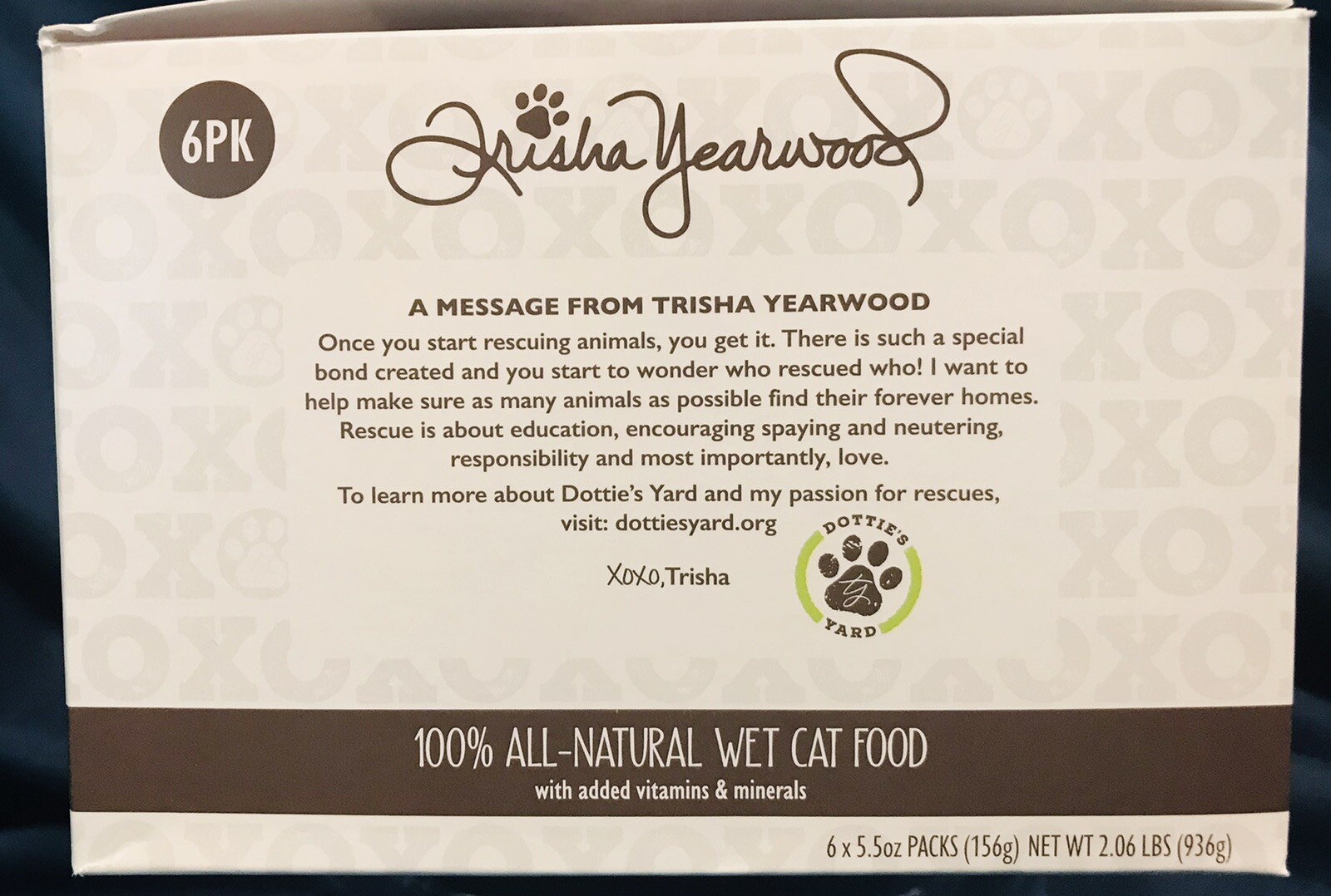 Trisha Yearwood All Natural Wet Salmon/Chicken Pate Cat Food 6x5.5oz