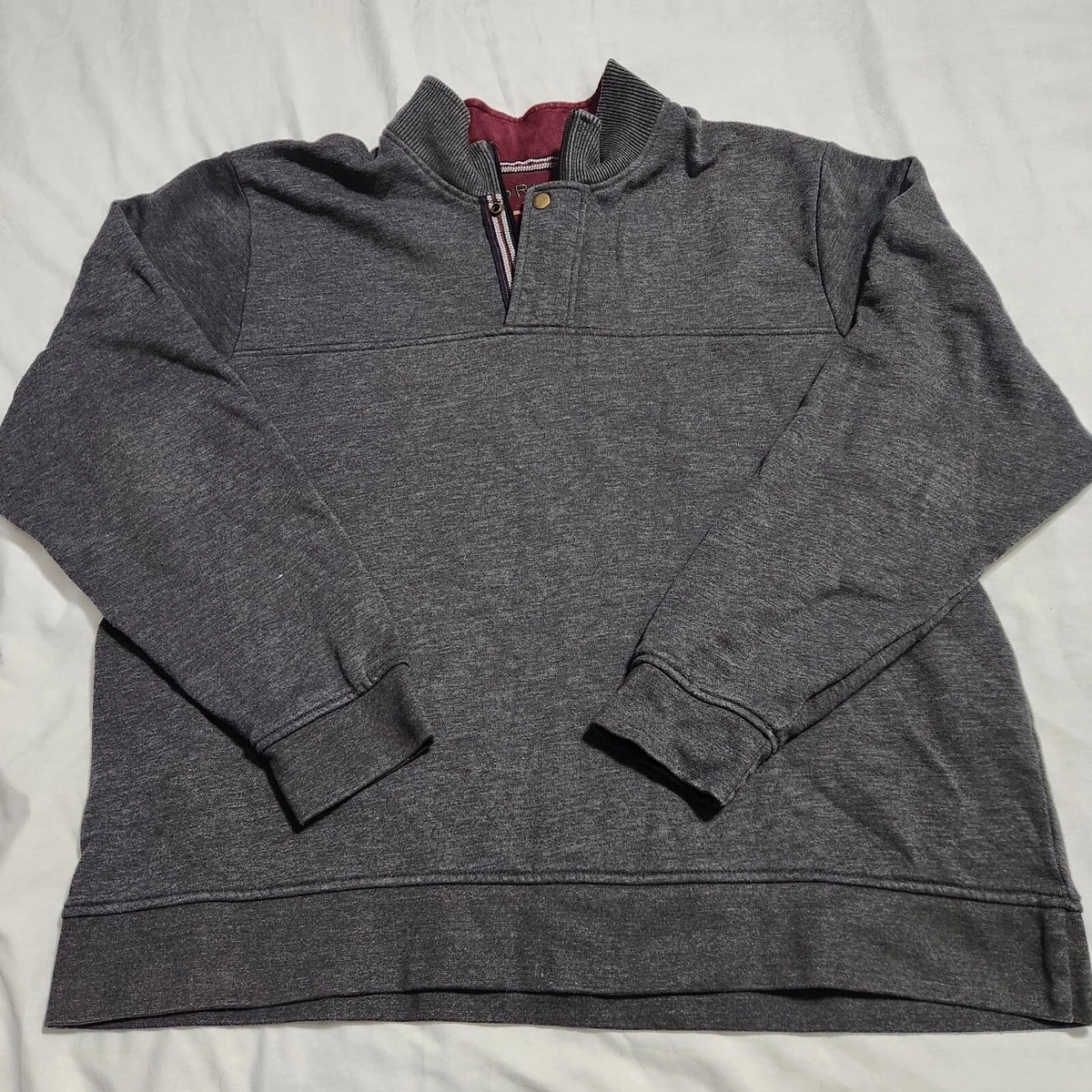 Pull homme vintage Orvis grand pull polaire quart vert zippé D5