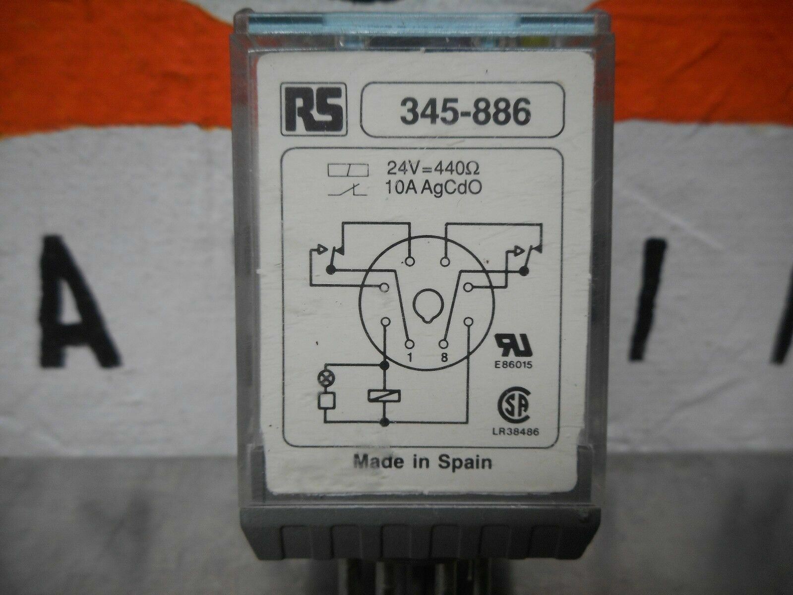 RS 345-886 Relay 24VDC Coil 8 Pin Used With Warranty | eBay