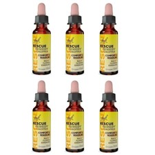 Bach Rescue Remedy Drops 6 x 10ml Dropper Comfort & Reassure Anxiety Relief