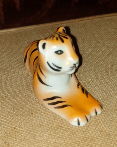 Vintage LFZ Lomonosov USSR Porcelain figurine tiger - Picture 5 of 11