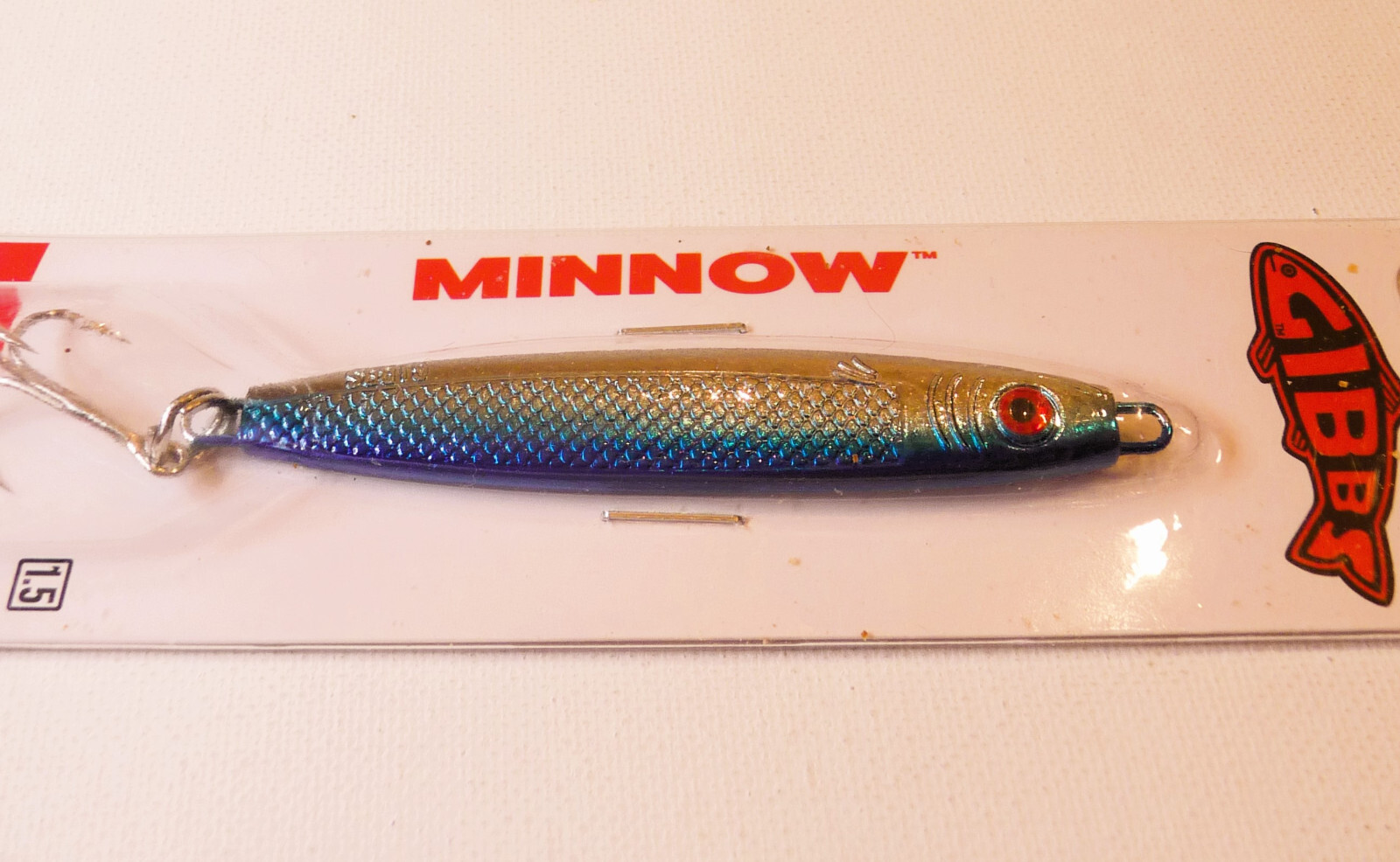 1 NIP Gibbs Delta Minnow #40 Lure, Blue, 1 1/2-ounce, Hard Baits