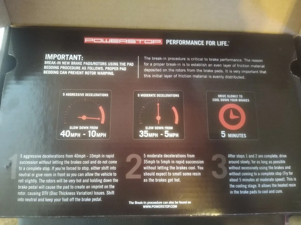 Juego de pastillas de freno de fibra de carbono. Power stop z23-1260 delantero bmw Foto 3 de 4