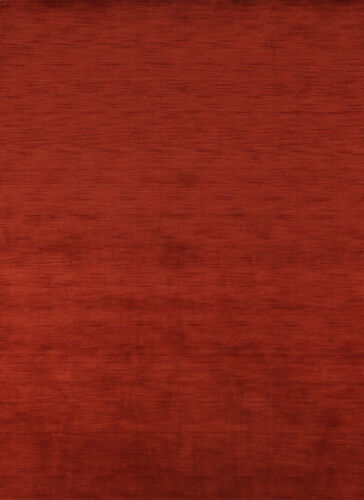 Stylish and Durable Gabbeh Rug Rust Hand-knotted Wool 6x9 ft