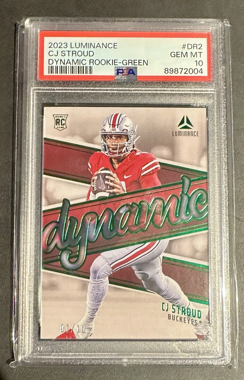 CJ Stroud Panini Luminance Dynamic Rookies #DR2 Green