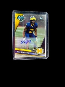 2023 Bowman University Chrome - Chrome Prospect Autographs #157 Will Johnson...