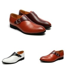 Mens Large Size Business Leisure Faux Leather Shoes Pointy Toe Oxfords Formal L