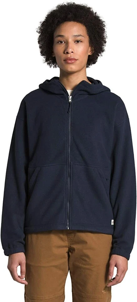 Chaqueta con capucha y cremallera completa polar Top Metberry The North Face para mujer nueva