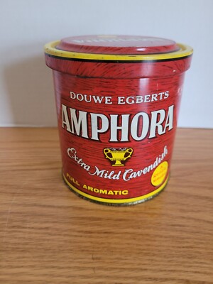 Vintage Tobacco Tin Amphora Extra Mild Cavendish 7 Ounce