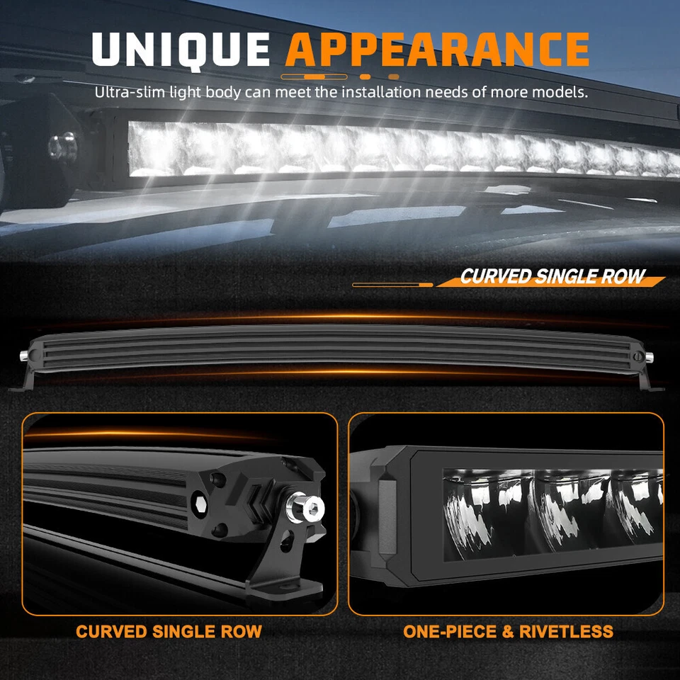 Hella Black Magic 20-50" LED Slim Curved Light Bar OFFROAD DRIVING BEAM 12V 24V - Image 3 of 4