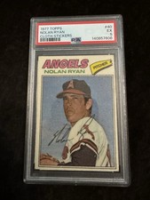 1977 Topps Nolan Ryan #40 Cloth Sticker PSA 5 EX