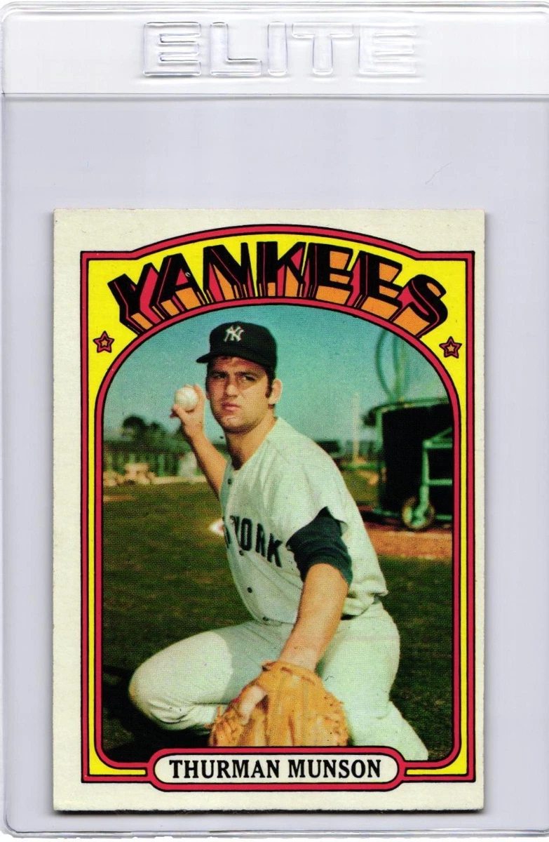 Thurman Munson Baseball 1972 Season Sports Trading Cards