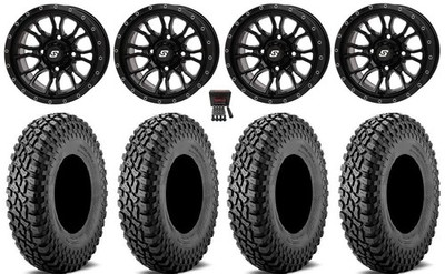 Sedona Fusion 15'' Wheels Gloss Black 32'' Incursion A/T Tires Textron Wildcat XX