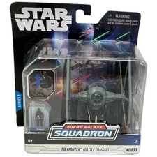 Star Wars Micro Galaxy Squadron Tie Fighter Battle Damage Jazwares New Sealed