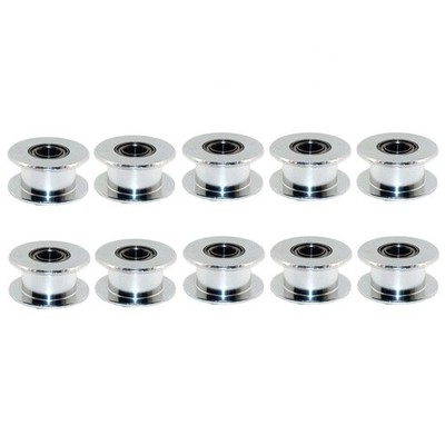 3Dman GT2 20 Toothless Bore 5mm Aluminum Timing Belt Idler Pulley for 6mm Wid...