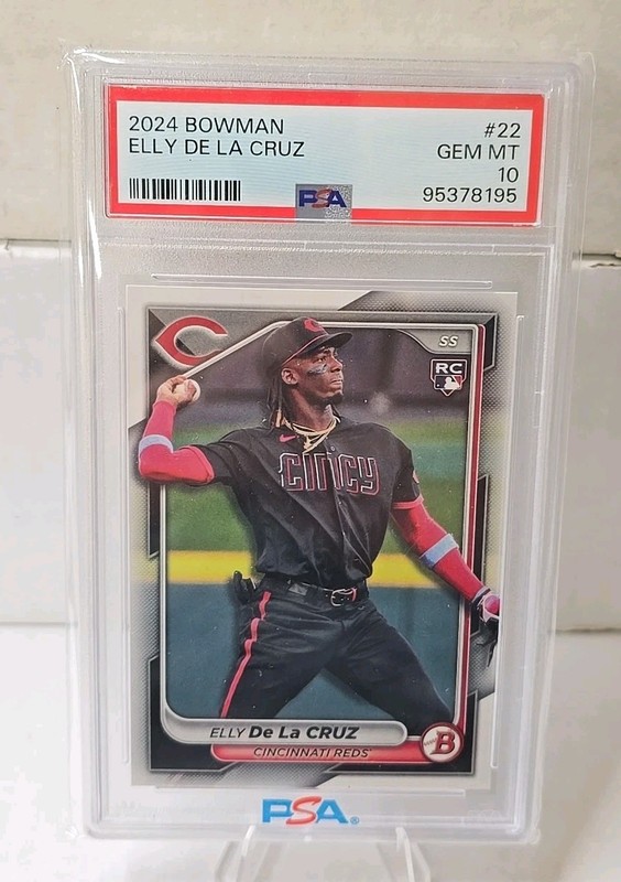 2024 BOWMAN #22 ELLY DE LA CRUZ PSA 10 CINCINNATI REDS ROOKIE RC