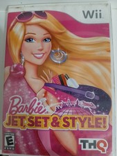THQ Barbie Jet Set & Style Nintendo Wii Action Adventure Manual Included