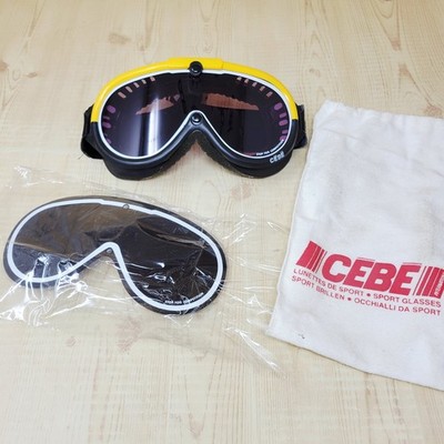 Vintage CEBE Ski Goggles Foam Seal Elastic Band with Stop Fog Extra Lens