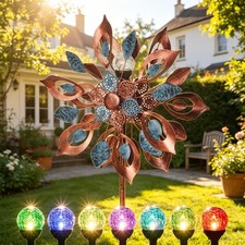 Wind Spinners Outdoor 84 Inch for Garden and Yard Large Metal Wind Spinners with