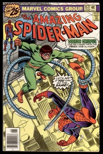 Amazing Spider-Man #157 (1976) John Romita Sr Cover VF 8.0