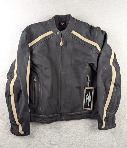 Vintage Boulevard Suzuki Leather Jacket 3XL Motorcycle NWT - product listing photo