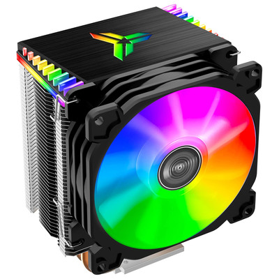 RGB CPU Air Cooler 92mm PWM CPU Cooler with 4 Heat Pipes Removable Computer